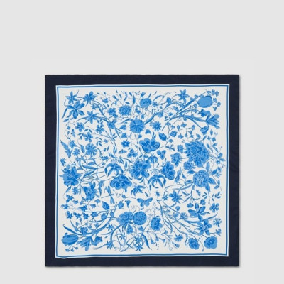 구찌 여성 플로라 프린트 까레 - Gucci Womens Flora Print Carré - acc10844x