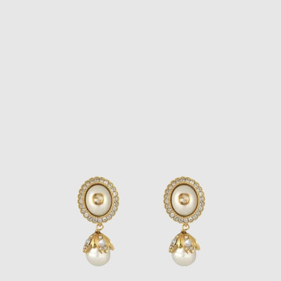 구찌 여성 인터로킹 G 펄 이어링 - Gucci Womens Interlocking G Pearl Earring - acc10895x