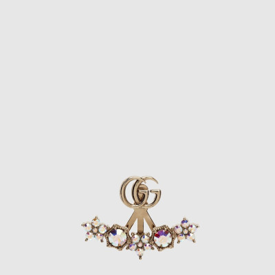 구찌 여성 크리스탈 더블 G 이어링 - Gucci Womens Crystal Double G Earring - acc10898x