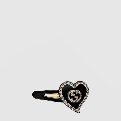 구찌 여성 GG 하트 헤어핀 - Gucci Womens GG Heart Hairpin - acc10909x
