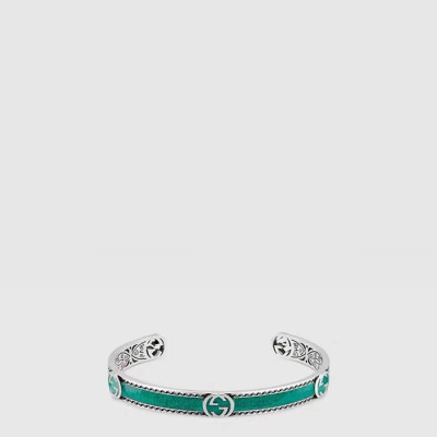 구찌 남/녀 인터로킹 G 브레이슬릿 - Gucci Unisex Interlocking G Bracelet - acc10920x