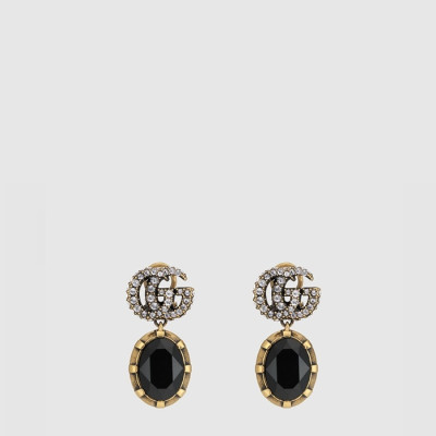 구찌 여성 크리스탈 더블 G 이어링 - Gucci Womens Crystal Double G Earring - acc10947x