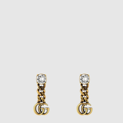 구찌 여성 크리스탈 더블 G 이어링 - Gucci Womens Crystal Double G Earring - acc10948x