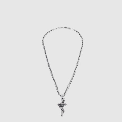 발렌시아가 남성 고스 스네이크 네크리스 - Balenciaga Mens Goth Snake Necklace - acc10978x