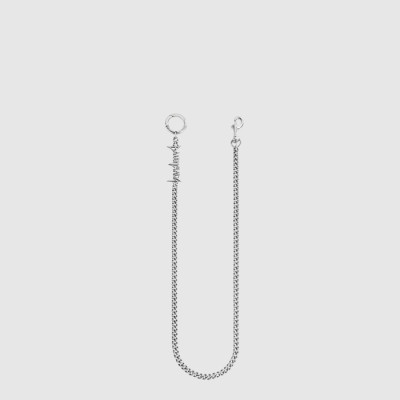 발렌시아가 남성 타이포 메탈 트라우저 체인 네크리스 - Balenciaga Mens Typo Metal Trouser Chain Necklace - acc10983x
