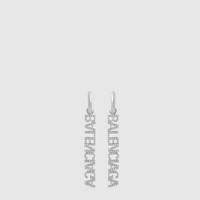 발렌시아가 여성 타이포 미러 이어링 - Balenciaga Womens Typo Mirror Earring - acc11004x