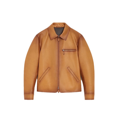 벨루티 남성 가죽 자켓 - Berluti Mens Leather Jacket - bec18102x