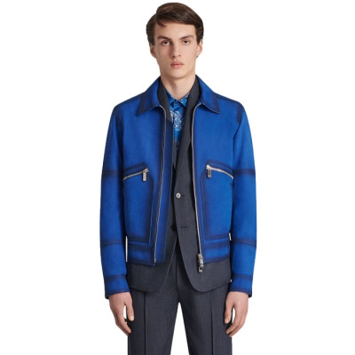 벨루티 남성 가죽 자켓 - Berluti Mens Leather Jacket - bec18121x