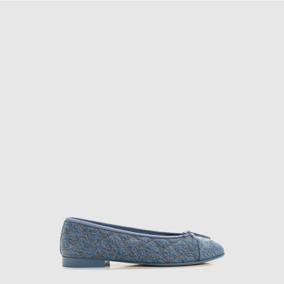샤넬 여성 퀼팅 발레리나 플랫 슈즈 - Chanel Womens Quilted Ballerina Flat Shoes - chs14878x