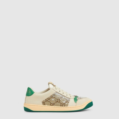 구찌 여성 스크리너 GG 크리스탈 스니커즈 - Gucci Womens Screener GG Crystal Sneaker - gus14891x